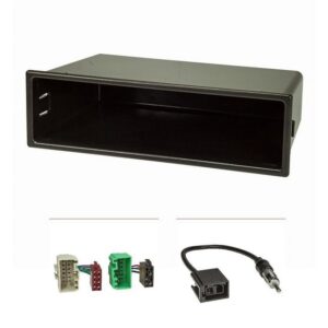 tomzz Audio Radioblende Set passt für Volvo S40 V40 Facelift Bj.2000-2004 mit Radi Autoradio