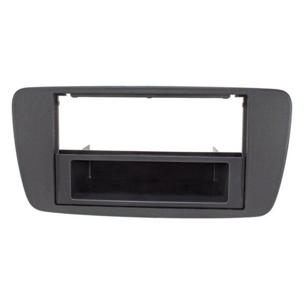 tomzz Audio Radioblende passt für Seat Ibiza 6J 2008-2013 anthrazit schwarz Autoradio