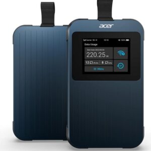 Acer Connect ENDURO M3 5G Mobile Wi-Fi - Modem/Router für Mobilfunknetze - Blau - Polycarbonat (PC) - TFT - 6,1 cm (2.4 ) - 802.11a - 802.11b - 802.11g - Wi-Fi 4 (802.11n) - Wi-Fi 5 (802.11ac) - Wi-Fi 6 (802.11ax) (FF.G1QTA.001)