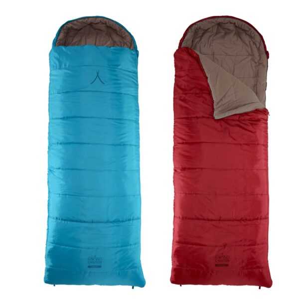 GRAND CANYON Decken Schlafsack Utah 205 XL Winter 3 Jahreszeiten 2,2m Lang -20°C Farbe: Red Dahlia