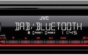 JVC KDDB622BT Autoradio Anschluss für Lenkradfernbedienung, Bluetooth®-Freisprecheinrichtung, DAB+ Tuner