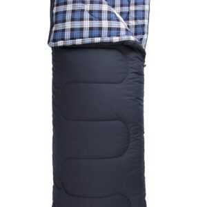 Karierter Flanell-Schlafsack - Marineblau