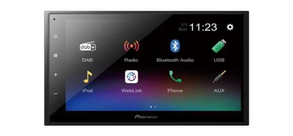 PIONEER Multimedia Autoradio 2 DIN DMH-A340DAB