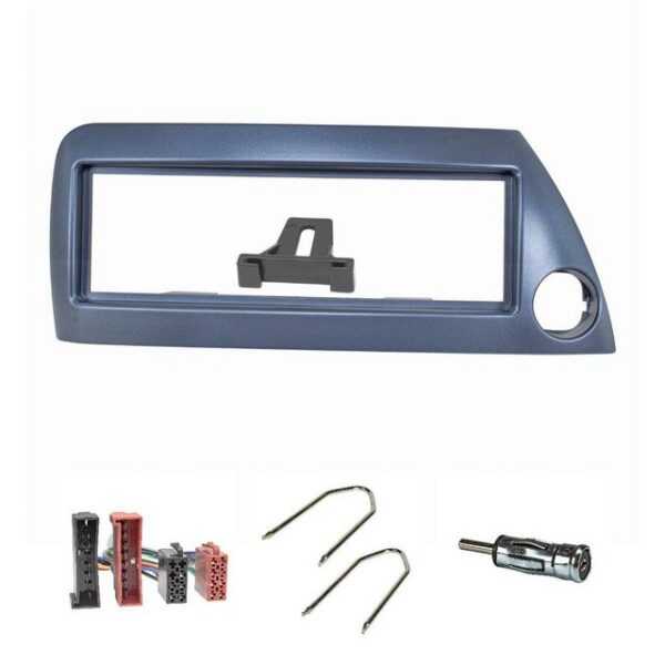 tomzz Audio Radioblende Set passt für Ford KA RBT Bj.1996-2008 blau-metallic mit R Autoradio