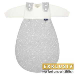 Alvi® Schlafsack Jersey - Sternenhimmel, Ganzjahres Baby Mäxchen Schlafsack 3tlg. Gr. 50/56 - Baumwolle