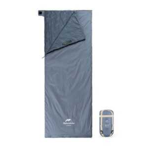 Naturehike Schlafsack 205 x 170 cm Ultraleichter wasserdichter Schlafsack Deckenschlafsack, 3 Jahreszeiten für Camping Reise Wandern Garten und Reise