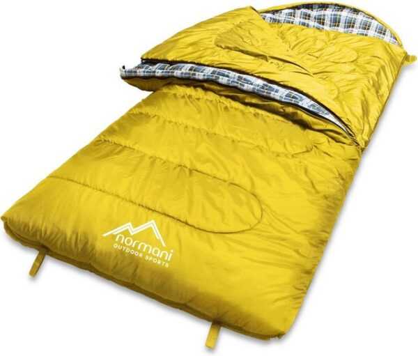 normani Deckenschlafsack 4-in-1 Schlafsack Antarctica, Extrem 4-Jahreszeiten Outdoor-Schlafsack mit Inlett (Hüttenschlafsack) [+27°C bis -40°C] - RV Rechts