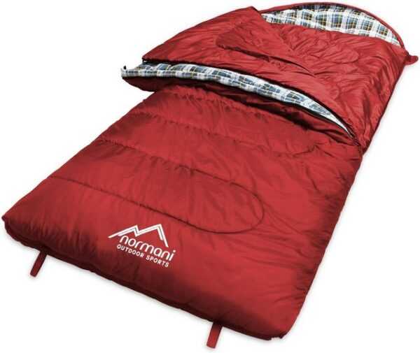 normani Deckenschlafsack 4-in-1 Schlafsack Antarctica, Extrem 4-Jahreszeiten Outdoor-Schlafsack mit Inlett (Hüttenschlafsack) [+27°C bis -40°C] - RV Rechts