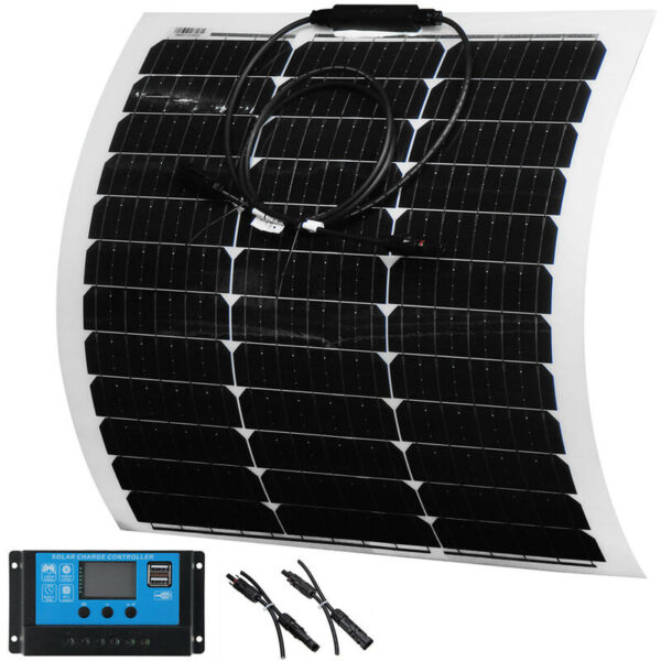 100 w flexibles Solarpanel-Ladeset 10 a Marine Caravan Charger Controller Fantablau