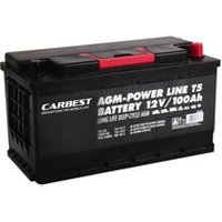 Carbest AGM Batterie 100Ah 353x175x190mm für T5/T6 EAN:4043729134379
