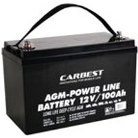 Carbest AGM Batterie 100Ah 330x171x220mm EAN:4043729134386