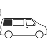 Starre Fenster für VW T4 hinten rechts - Bj. 1990-2004 - Echtglas EAN:4043729152076