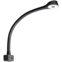 LED-Schwanenhalsleuchte runder Kopf schwarz EAN:4056161114632