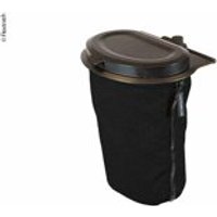 Flextrash Mülleimer, 3L, schwarz, biologisch abbaubares Material