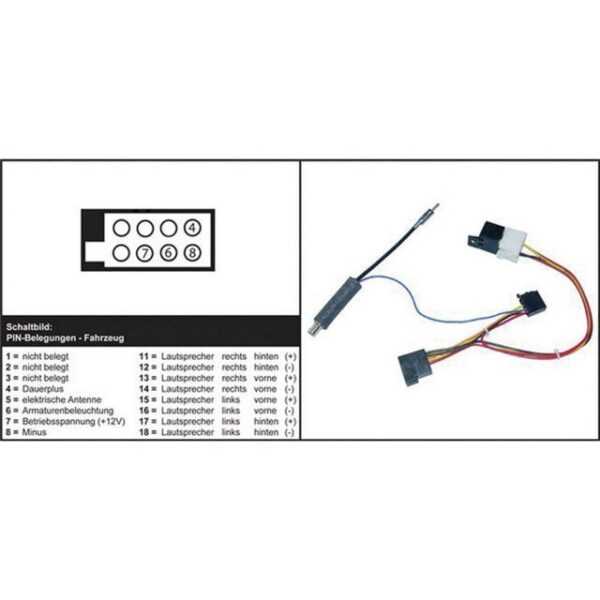 AIV AIV 41C603 ISO Radioadapterkabel Aktiv Passend für (Auto-Marke): Skoda Autoradio