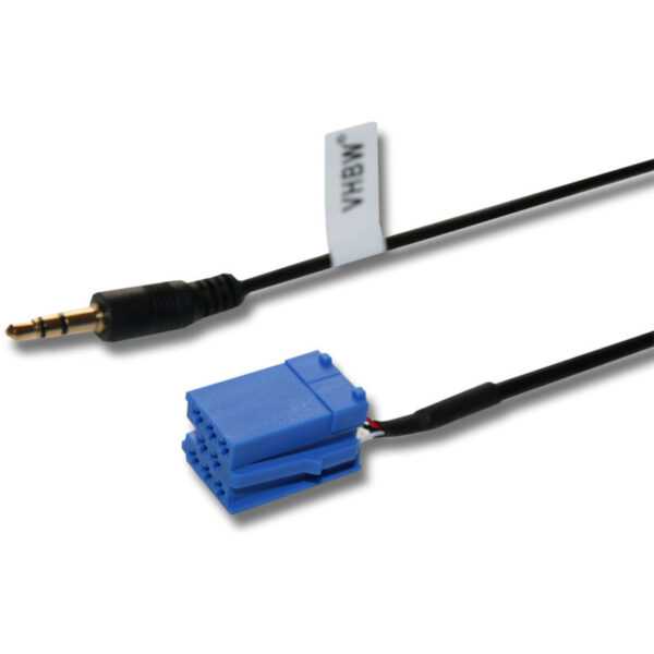 Aux Adapter Verbindungskabel (Mini-Iso) kompatibel mit diverse Autoradios z.B. Becker, Blaupunkt, Philips, vdo Dayton, sowie von Audi, Seat, Skoda,