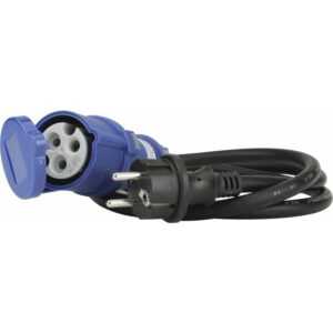 Caravan-CEE-Adapter 16A H07RN-F3G2,5 1,5m blau Adapterstecker