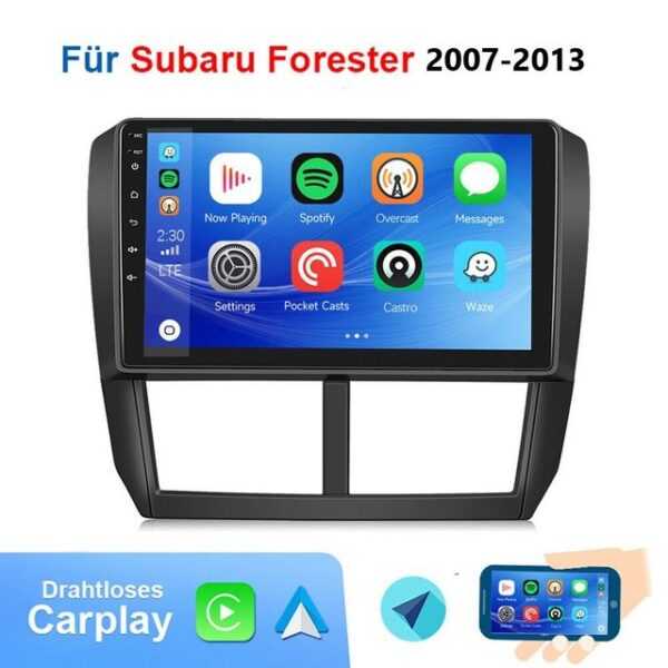 GABITECH Für Subaru Forester impreza 2007-2013. 9 Zoll Android 13 Autoradio GPS Einbau-Navigationsgerät