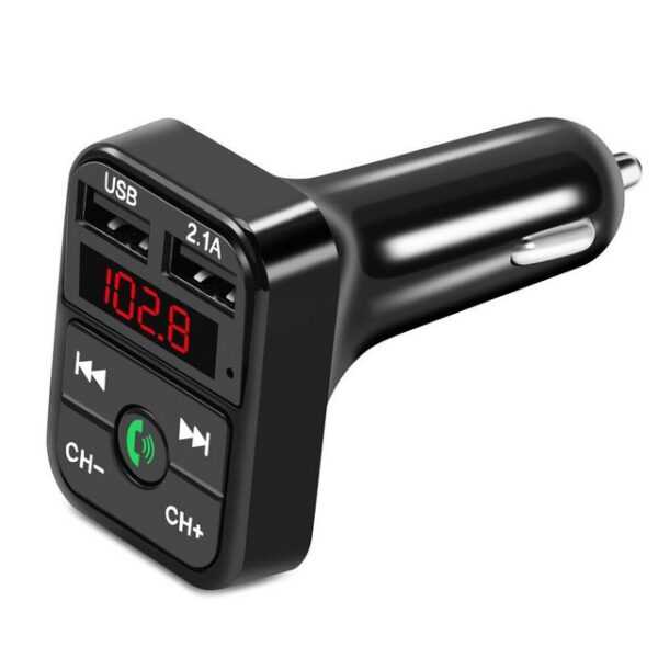 Hikity Bluetooth FM-Transmitter Auto MP3 USB Stick KFZ AUX Freisprechanlage KFZ Adapter (FM-Transmitter, Autoradio MP3 Player)