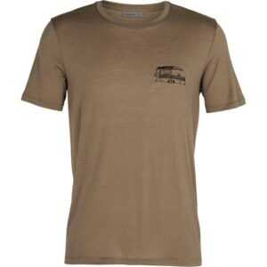 ICEBREAKER Herren Outdoor-Shirt Merino Tech Lite S/S Crewe Caravan Life Kurzarm