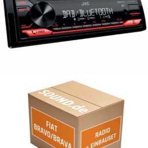 JUST SOUND best choice for caraudio Autoradio Einbaupaket mit KD-X282DBT passend für Fiat Brava Autoradio