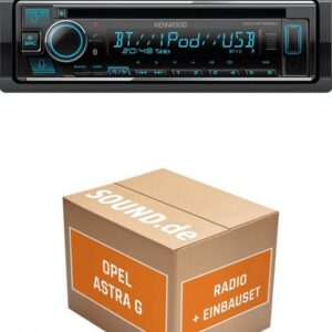 JUST SOUND best choice for caraudio Autoradio Einbaupaket mit KDC-BT665U für Opel Astra G Autoradio