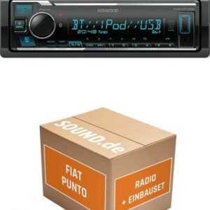 JUST SOUND best choice for caraudio Autoradio Einbaupaket mit KMM-BT309 passend für Fiat Punto Typ 188 Autoradio