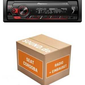 JUST SOUND best choice for caraudio Autoradio Einbaupaket mit MVH-S320BT für Seat Cordoba Typ 6K/6C Autoradio