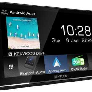 KENWOOD DMX7722DABS 2-DIN Media-AV-Receiver mit 6,8" Hochglanz-Touch-Display Autoradio (Digitalradio (DAB), FM-RDS Tuner, 50,00 W, Apple CarPlay und Android Auto, Bluetooth Audio & Freisprechen, 4x50Watt)