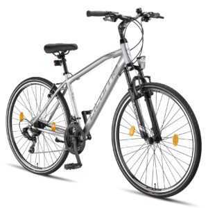 Licorne Bike Life M-V Premium Trekking Bike in 28 Zoll - Fahrrad für Jungen, Mädchen, Damen und Herren - Shimano 21 Gang-Schaltung - Herrenfahrrad - Jungenfahrrad