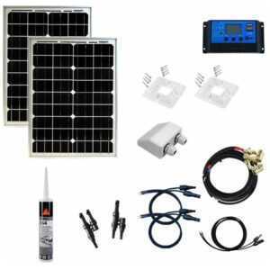 Lieckipedia - 40 Watt wählbar Solar Inselanlage pv 12V Basis Set Wohnmobil Caravan Boot