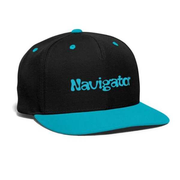 Maritimia Baseball Cap Navigator Cap Club-Edition - Schwarz/Türkis