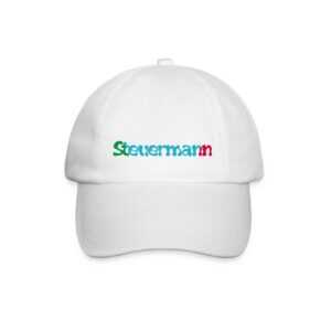 Maritimia Baseball Cap Steuermann Cap Navigation-Edition - Weiss