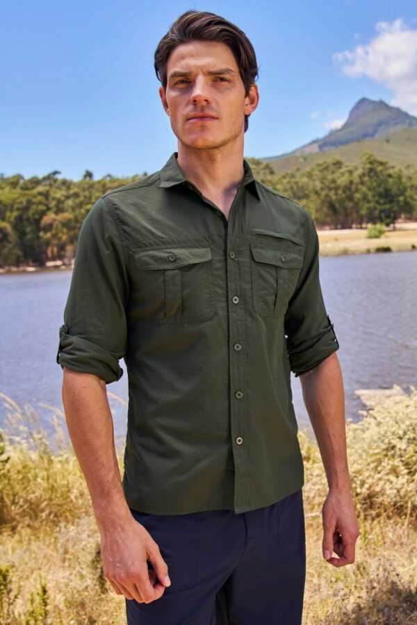 Navigator II UV-Hemd für Herren - Khaki