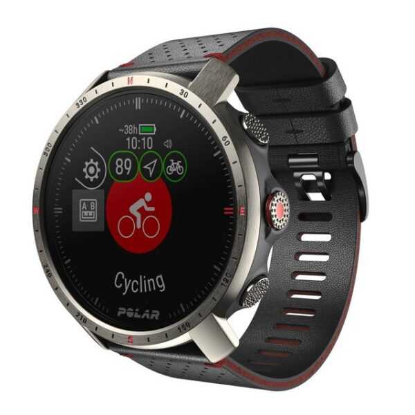 Polar GRIT X PRO TITAN Smartwatch (3,05 cm/1,2 Zoll, Proprietär), Titaneinfassung GPS Navigation 10 ATM