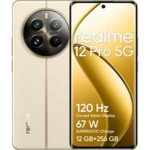 Realme 12 Pro 5G 256 GB / 12 GB - Smartphone - navigator beige Smartphone (6,7 Zoll, 256 GB Speicherplatz)