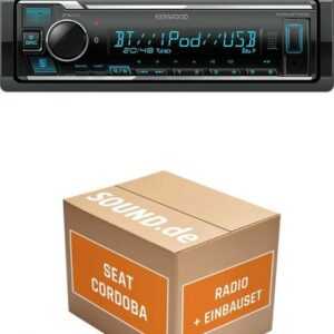 SOUND.de Autoradio Einbaupaket mit KMM-BT309 für Seat Cordoba Typ 6K/6C Autoradio