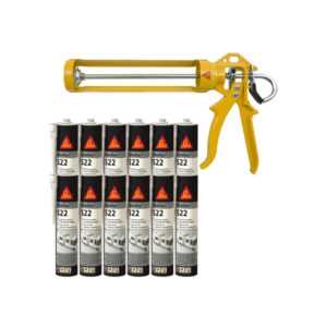 Sika - Pack Caravan 12 flex 522 Caravan Mastic Kleber 300ml - Manuelle Spritzpistole MK2 evo 300 ml - Blanc