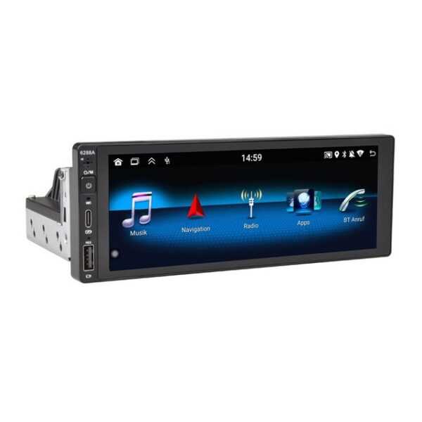 TAFFIO 1 DIN Universal 6.9" Touchscreen Android Autoradio CarPlay AndroidAuto Einbau-Navigationsgerät