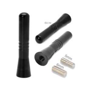 Universal antenne mini 6 cm kurz am fm schwarz farbe für autoradio dab