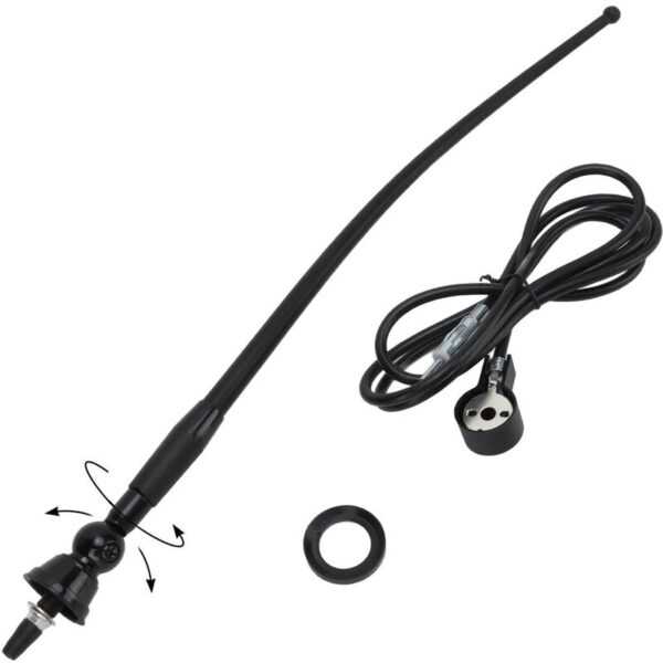 Universelle Auto-FM-AM-Antenne, hochflexible Autoradio-Antenne mit DIN-Stecker für lkw, Bus, Wohnwagen - Eosnow