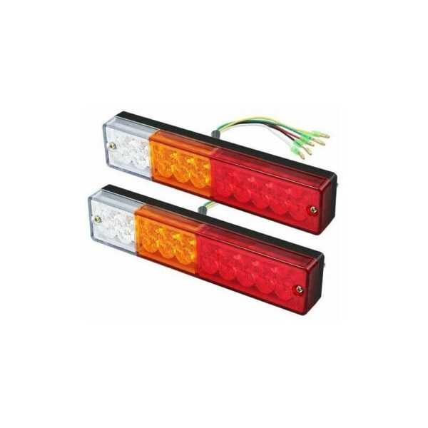 X led Rücklichter Rückfahrbremse Blinker Beleuchtung Rückfahrscheinwerfer 40 led Univesel 12V 24V für Anhänger lkw Caravan uv Boot Wohnmobil