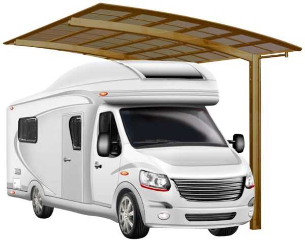 Ximax Einzelcarport "Portoforte Caravan Typ 60", Aluminium, 254,4 cm, bronze