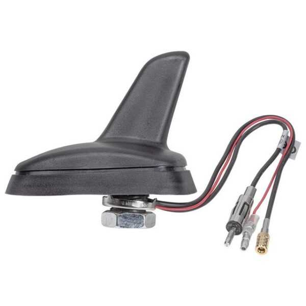 tomzz Audio DAB Antenne Auto Shark Design Dach-Antenne DAB+ FM aktiv Anschluss SMB Autoradio-Ersatzantennenstab