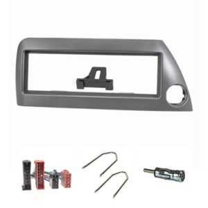 tomzz Audio Radioblende Set passt für Ford KA RBT Bj.1996-2008 silber-metallic mit Autoradio