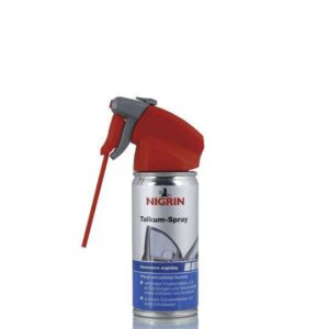 NIGRIN Talkum-Spray schützt und fördert die Leichtgängigkeit. Es ist ein guter Haftvermittler