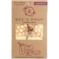 Bees Wrap Bienenwachstuch für Sandwiches 33 x 33 cm  - Behälter von BeesWrap EAN:0854016005098