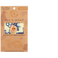 Bees Wrap Bienenwachstuch Lunchpack Bees and Bears  - Behälter von BeesWrap EAN:0854016005203