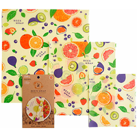 Bees Wrap Bienenwachstuch 3er-Pack gemischt Fresh Fruit - Behälter von BeesWrap EAN:0854016005609