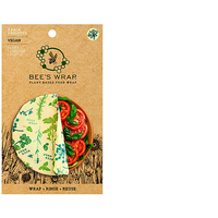 Bees Wrap Vegan Pflanzenwachstuch 3er-Pack gemischt Herb Garden  - Behälter von BeesWrap EAN:0854016005616